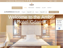 Tablet Screenshot of amber-hotel.pl